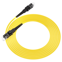 Câble de raccordement fibre optique Haina 1m (3ft) 2 fibres MTRJ Duplex Monomode (OS2) Riser (OFNR) 2.0mm à gaine serrée Jaune