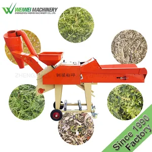 Weiwei fabrika fiyat öğütücüler saman kesici yem işleme saman mısır sapı kıyıcı makinesi