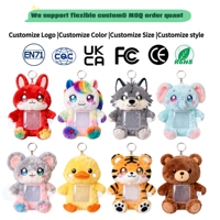 Porte-cartes en peluche pour chat personnalisé en PVC/silicone avec design et logo personnalisés - Haute qualité certifiée ASTM