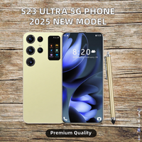 Smartphone 2025 Versi Baru Original S23 Ultra 5G 6.9" HD Bahasa Inggris Android 13 Dual SIM 108MP Kamera Belakang Deca Core 1TB 120Hz