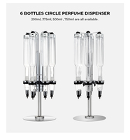 Distributeur de parfum rotatif à 6 flacons, présentoir rotatif, utilisé pour les activités commerciales, les banquets, les mariages, etc.