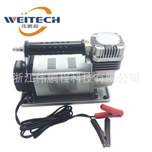 Weitech Heavy Duty Single Cylinder Air Compressor 12V DC For <b>Car</b> Motorcycle Tire <b>Inflation</b> - Product Image 3