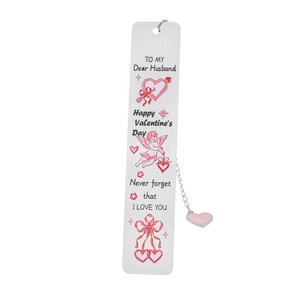 Marque-page Saint-Valentin en forme de cœur Cupidon, pour déclaration d'amour, couple amoureux, mari et femme, souvenir de mariage romantique, cadeau - Product Image 6