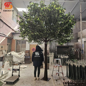 พรมดอกไม้ประดิษฐ์สำหรับตกแต่งงานแต่งงานในร่ม ต้นไม้สีเขียว ขนาด 1.8-2.4 เมตร ดอกไม้ประดิษฐ์ผสมกุหลาบผ้าไหม - Product Image 2