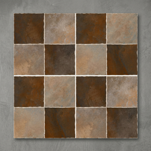 Baldosas de Porcelana Reforzada Firebrick de 16x16 Pulgadas, 12mm, Antideslizantes, para Exteriores, Proveedor Morbi - Product Image 2