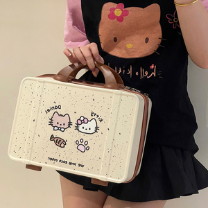 Borsa per il trucco originale carina per gattino borsa per il trucco portatile di grande capacità con <span class=keywords><strong>cerniera</strong></span> chiusa per PC da viaggio - Product Image 3