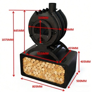 Stufa <span class=keywords><strong>a</strong></span> <span class=keywords><strong>Legna</strong></span> <span class=keywords><strong>in</strong></span> <span class=keywords><strong>Ghisa</strong></span> con Design Moderno, Autoportante, per Riscaldamento Interno di Ville - Product Image 1