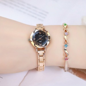 Reloj de Cadena de Metal <span class=keywords><strong>Serie</strong></span> Bosque Artístico, Elegante Reloj de Cadena para Mujer con Cuello Blanco, Reloj Casual Simple para Chicas de Secundaria - Product Image 4