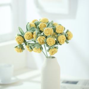 <span class=keywords><strong>Flores</strong></span> <span class=keywords><strong>de</strong></span> <span class=keywords><strong>hilo</strong></span> <span class=keywords><strong>de</strong></span> <span class=keywords><strong>lana</strong></span> tejidas a mano <span class=keywords><strong>Flores</strong></span> rosas <span class=keywords><strong>de</strong></span> ganchillo artificiales para ramo <span class=keywords><strong>de</strong></span> bricolaje - Product Image 2