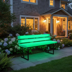 Banco de Parque Moderno Riverside Night con LED para Exteriores, Resistente al Agua, Ecológico y Duradero para Supermercados, Hoteles y Almacenes - Product Image 3