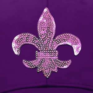 Iron On Sequin Fleur-De-Lis Logo Gorra de béisbol - Product Image 1