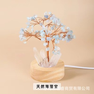 Natural Crystal Money Tree Night Light <b>Led</b> Ambient Light Decor USB Powered Tap Control Home Decoration - Product Image 5
