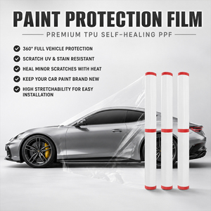 HIGHCOOL Transparent TPU Paint Protection Film 7.5Mil Self Healing Anti Scratch Hydrophobic PPF Roll for Car Body - Product Image 1
