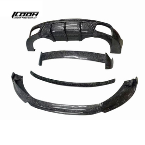 ICOOH Racing Kit de carrosserie en Fiber de carbone forgé avec diffuseur de lèvre avant arrière jupe latérale aile de becquet de coffre pour <span class=keywords><strong>Porsche</strong></span> <span class=keywords><strong>Macan</strong></span> 95B 2020 + - Product Image 2