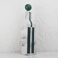 Sculpture en résine minimaliste en forme de bouteille, accessoires de bureau, ornement d'art sculpté pour bar et hôtel, artisanat de bureau, revêtement direct usine