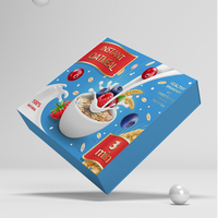 Individuelle Keksboxen-Designs, Müslibox mit individuellem Design, rechteckige Keks-Papierbox, Snack-Verpackungsbox