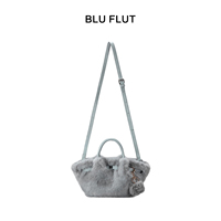Bluflut Nouveau Sac à main en fourrure Sac à bandoulière en fourrure moelleux d'hiver Sac seau en fourrure douce à grande capacité à la mode Sac à main pour femmes