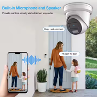 Caméra IP 8MP PoE de sécurité, tourelle extérieure, détection IA, vision nocturne intelligente, WDR 130 dB, H.265+