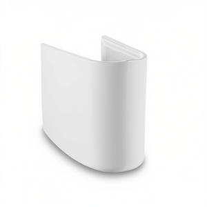 Lavabo semi-colonne 24 cm de largeur, 38 cm de hauteur, 33 cm de longueur pour salle de bain - Product Image 3