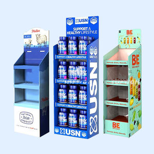 Promosyon İçin Özel Perakende Mağazası 3 Katlı Çevre Dostu Karton Standlar Serbest Ayaklı Yer Standı - Product Image 2