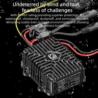 Kewig Convertisseur de Tension Moto 48V-120V 400W 32A Régulateur Abaisseur 12VDC Étanche DC Convertisseur Régulateur de Puissance