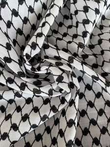 Pañuelos palestinos tradicionales de alta calidad, pañuelo con la bandera palestina, Keffiyeh árabe, pañuelo palestino, Keffiyeh con borlas - Product Image 4