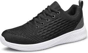 Мужские легкие дышащие кроссовки, удобная модная обувь для ходьбы и бега с сетчатой подкладкой - Product Image 5