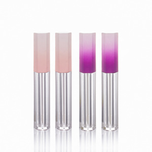 Qualité supérieure 4ml Transparent Brillant À Lèvres Tube Cercle Gradient Rose Bouteille Vide Bouchon À Vis Brillant À Lèvres Remplissage - Product Image 6
