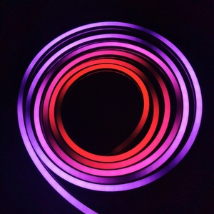 Commercio all'ingrosso di Smart Flessione Al Neon 24V Esterna 5050 RGB Indirizzabile con IC Impermeabile Al Neon <span class=keywords><strong>LED</strong></span> Flessibile Striscia