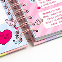 Agenda personnalisé 2026, hebdomadaire/journalier/mensuel, reliure spirale, carnet avec papier d'art pour étudiants