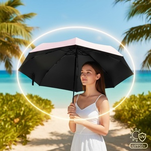 Custom Logo Mini Iron <b>Frame</b> Folding Umbrella Automatic Open Close Compact Travel Portable Windproof Glass Fiber Ribs Umbrella - Product Image 4