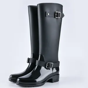 <span class=keywords><strong>Botas</strong></span> de lluvia para mujer, <span class=keywords><strong>Botas</strong></span> de lluvia impermeables, zapatos de agua a la moda de tubo largo antideslizantes, versión coreana, <span class=keywords><strong>botas</strong></span> de agua para adultos de tubo medio para mujer - Product Image 1