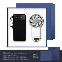Banque d'alimentation, ventilateurs de poche portables, ensemble cadeau d'entreprise pour les meilleurs amis, les invités, pour les cadeaux Boxycharm