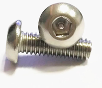 Vis de sécurité à fente pentagonale en acier inoxydable métrique SUS304, vis à tête bouton à six pans creux pour machine