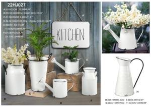 2022 nouveau Design populaire jardin extérieur décoratif blanc grand Pot de fleur Vases seau gros conteneur emballage/emballage cadeau - Product Image 2