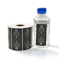 Etiquetas de Botellas de Vino con Estampado de Lámina de Lujo, Rollos de Etiquetas de Vinilo Impresas Personalizadas, Impresión con Lámina/Relieve, Certificación ISO, Impermeables