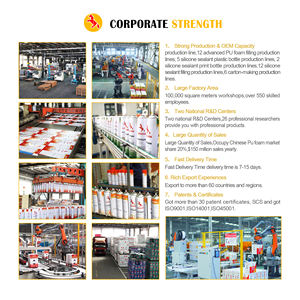 <span class=keywords><strong>Prix</strong></span> de gros <span class=keywords><strong>Mousse</strong></span> <span class=keywords><strong>PU</strong></span> blanche multi-usages K30 pour le remplissage de la construction générale - Product Image 3