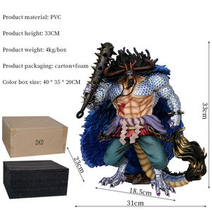 Alta calidad 33cm <span class=keywords><strong>bestia</strong></span> <span class=keywords><strong>de</strong></span> pie Kaido versión estatua modelo cuatro emperadores Kaido Anime figura ornamento juguete <span class=keywords><strong>de</strong></span> dibujos animados - Product Image 2
