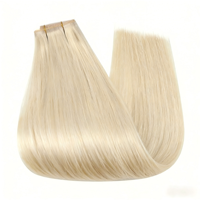 Extensions de cheveux naturels Genius European Butterfly Hole Machine Double Weft, doux, ondulés, Remy, Ring-X Hair Micro-Link Double Drawn