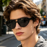 Lunettes de soleil polarisées à monture en acétate de qualité supérieure, confortables pour diverses formes de visage, adaptées aux lunettes de vue