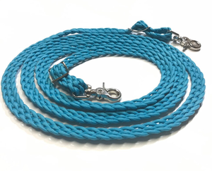 Riendas de equitación trenzadas de 3 hebras de paracord <span class=keywords><strong>para</strong></span> caballo, ajustables y personalizadas - Product Image 6