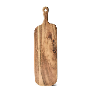 Tabla de cortar de madera de bambú grande hecha a mano ecológica para picar y servir alimentos en la cocina - Product Image 2