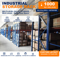 Système d'étagères à poutres réglables multi-niveaux pour entrepôt, robuste, pour usage en entrepôt et en usine