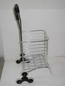 Carrito de Compras Plegable de Aluminio con Ruedas Giratorias para Subir Escaleras - Product Image 4