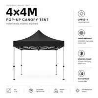 Tente publicitaire personnalisée 4x4m 15x15, tente de salon professionnel, chapiteau promotionnel, gazebo avec toile Oxford imperméable et ignifuge