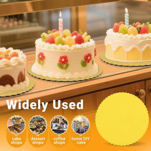 Plateau et support à gâteau ronds de 12'', 10'', 8'', 6'' sur mesure, qualité alimentaire, épaisseur 2 mm, plaque commerciale pour biscuits et pizzas - Product Image 6