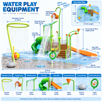 Équipement de jeux aquatiques en acier inoxydable pour parcs aquatiques, hôtels, communautés, écoles et aires de jeux aquatiques