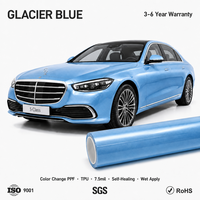 Film de protection automobile PPF auto-réparant et changeant de couleur, épaisseur 7,5 mil, TPU, protection UV, anti-rayures, résistant aux taches, en rouleau