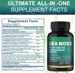 Etiqueta privada OEM/ODM Suplemento de hierbas Cápsulas de musgo marino Cápsulas de extracto de Bladderwrack orgánico para la salud - Product Image 6