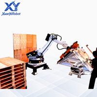 Machine de clouage de palettes en bois entièrement automatique à entraînement servo-électrique, robot de clouage pour assemblage de palettes, manutention automatique par moteur 210KG